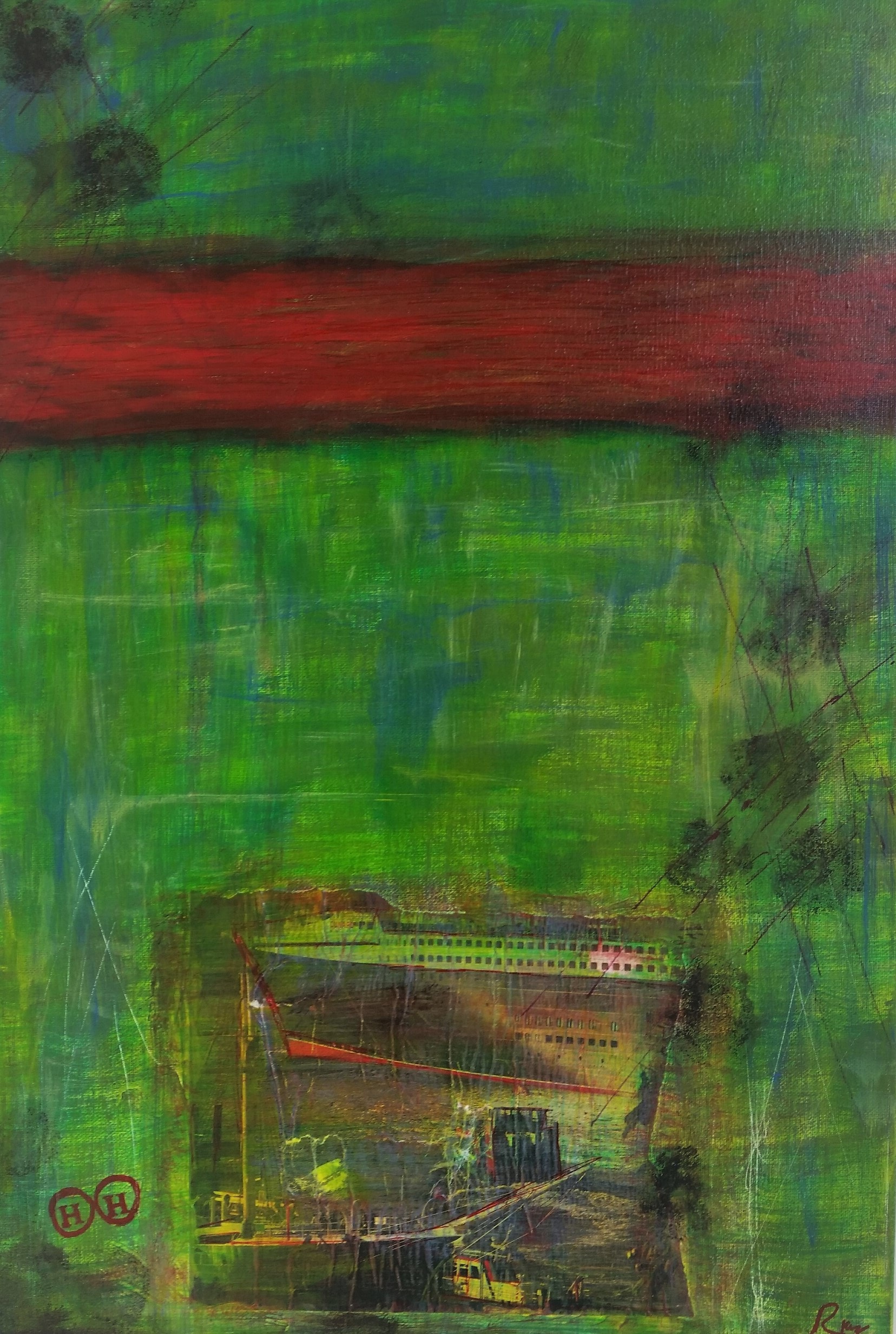 Hafen Hamburg - 30x30cm